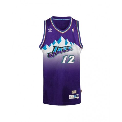 Men's Utah Jazz John Stockton #12 Adidas Purple 1996/97 Swingman NBA Jersey