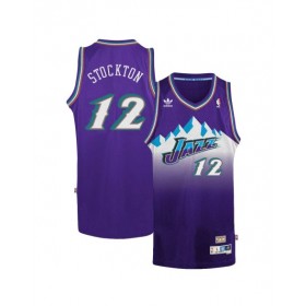 Men's Utah Jazz John Stockton #12 Adidas Purple 1996/97 Swingman NBA Jersey