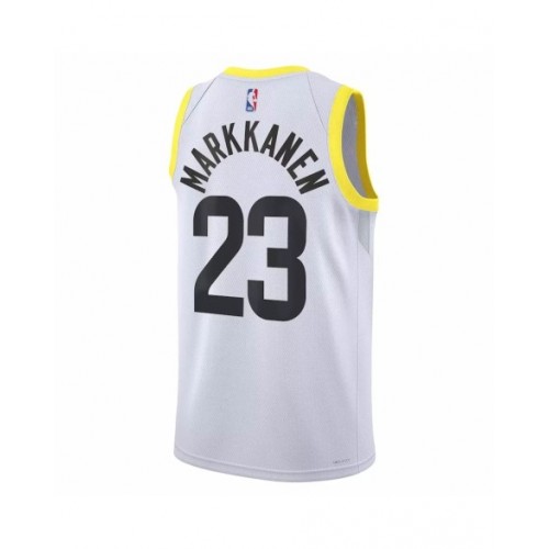 Men's Utah Jazz Lauri Markkanen #23 Nike White 2022/23 Swingman Jersey - Association Edition