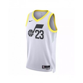 Men's Utah Jazz Lauri Markkanen #23 Nike White 2022/23 Swingman Jersey - Association Edition