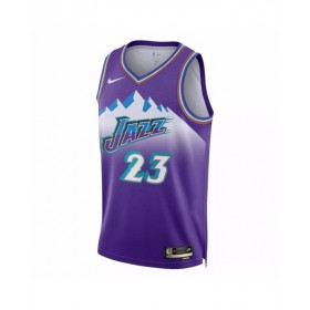 Men's Utah Jazz Lauri Markkanen #23 Nike Purple 2022/23 Swingman Jersey - Classic Edition