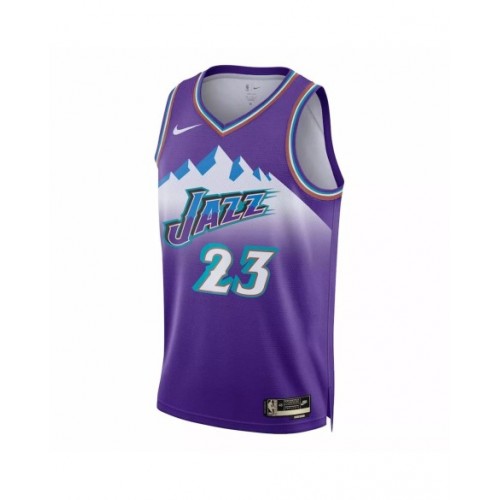 Men's Utah Jazz Lauri Markkanen #23 Nike Purple 2022/23 Swingman Jersey - Classic Edition