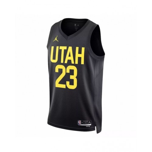 Men's Utah Jazz Lauri Markkanen #23 Jordan Brand Black 2022/23 Swingman Jersey - Statement Edition