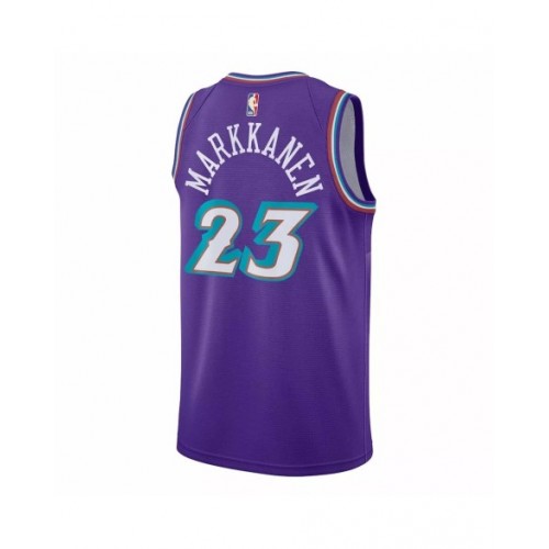 Men's Utah Jazz Lauri Markkanen #23 Nike Purple 2022/23 Swingman Jersey - Classic Edition