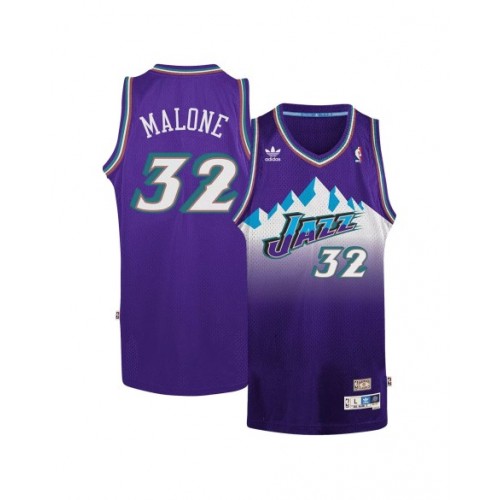 Men's Utah Jazz Karl Malone #32 Adidas Purple 1996/97 Swingman NBA Jersey