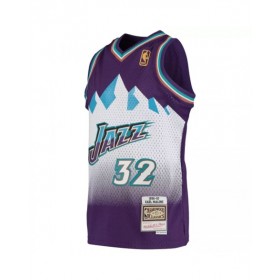 Men's Utah Jazz Karl Malone #32 Mitchell & Ness Purple 1996/97 Swingman NBA Jersey