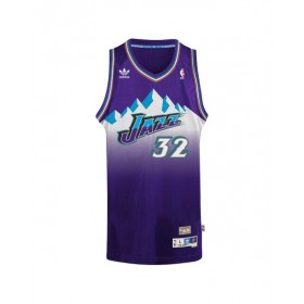 Men's Utah Jazz Karl Malone #32 Adidas Purple 1996/97 Swingman NBA Jersey