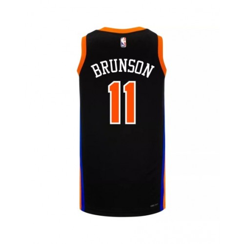 Men's New York Knicks Jalen Brunson #11 Nike Black 2022/23 Swingman Jersey - City Edition