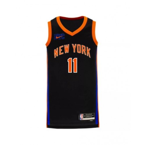 Men's New York Knicks Jalen Brunson #11 Nike Black 2022/23 Swingman Jersey - City Edition