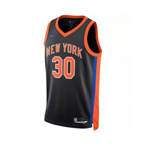 Men's New York Knicks Julius Randle #30 Nike Black 2022/23 Swingman Jersey - City Edition