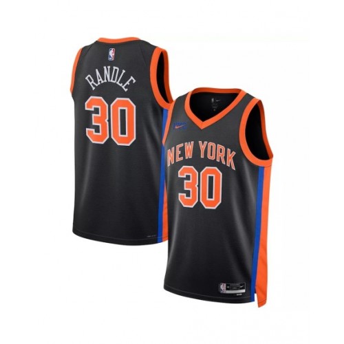 Men's New York Knicks Julius Randle #30 Nike Black 2022/23 Swingman Jersey - City Edition