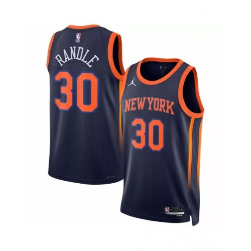 Men's New York Knicks Julius Randle #30 Jordan Brand Navy 2022/23 Swingman Jersey - Statement Edition