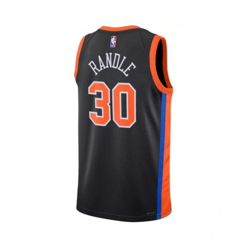 Men's New York Knicks Julius Randle #30 Nike Black 2022/23 Swingman Jersey - City Edition