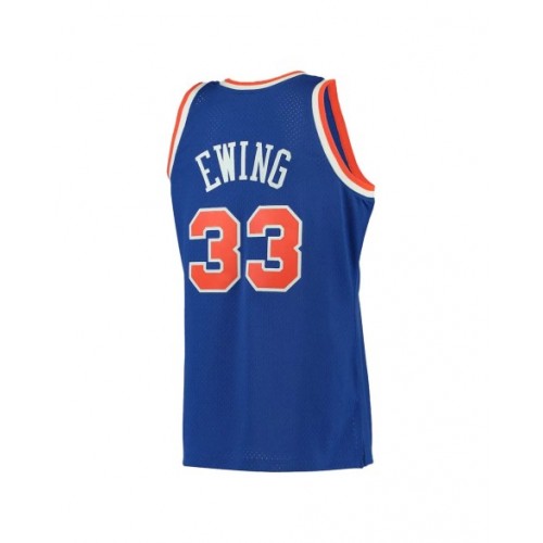 Retro New York Knicks Patrick Ewing #33 Nike Blue Swingman NBA Jersey