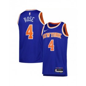 Men's New York Knicks Derrick Rose #4 Blue 2022/23 Swingman Jersey - Icon Edition