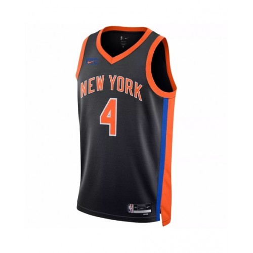 Men's New York Knicks Derrick Rose #4 Nike Black 2022/23 Swingman Jersey - City Edition