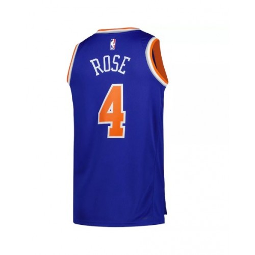 Men's New York Knicks Derrick Rose #4 Blue 2022/23 Swingman Jersey - Icon Edition