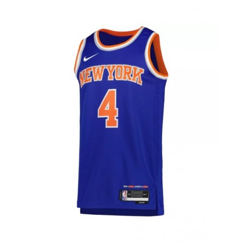 Men's New York Knicks Derrick Rose #4 Blue 2022/23 Swingman Jersey - Icon Edition