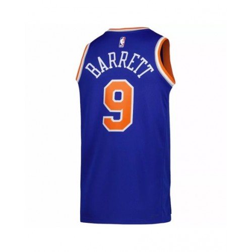 Men's New York Knicks RJ Barrett #9 Blue 22/23 Swingman Jersey - Icon Edition