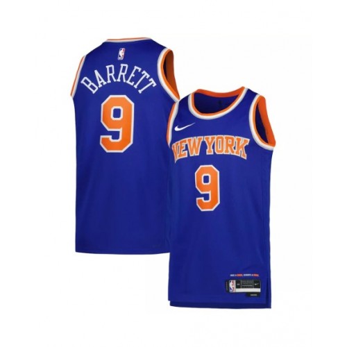 Men's New York Knicks RJ Barrett #9 Blue 22/23 Swingman Jersey - Icon Edition