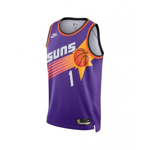 Men's Phoenix Suns Devin Booker #1 Nike Purple 2022/23 Swingman Jersey - Classic Edition