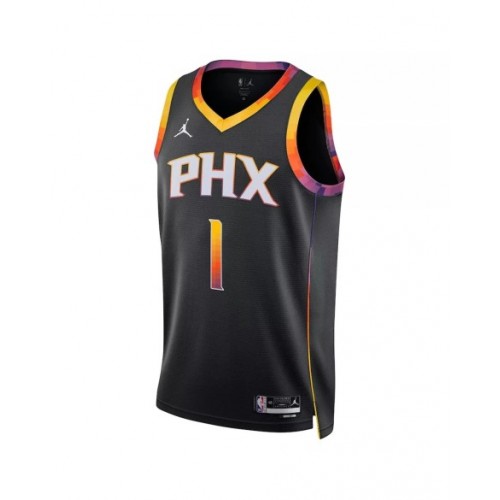 Men's Phoenix Suns Devin Booker #1 Jordan Brand Black 2022/23 Swingman Jersey - Statement Edition