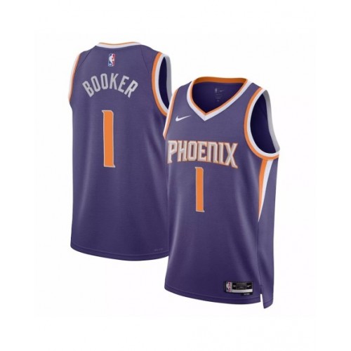 Men's Phoenix Suns Devin Booker #1 Purple 22/23 Swingman Jersey - Icon Edition