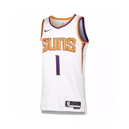 Men's Phoenix Suns Devin Booker #1 White 22/23 Swingman Jersey - Association Edition