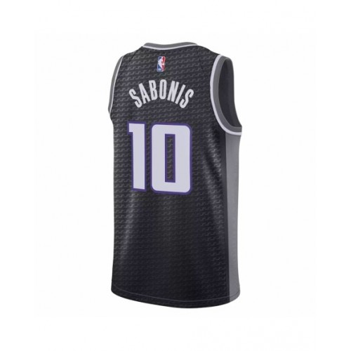 Men's Sacramento Kings Domantas Sabonis #10 Black 2022/23 Swingman Jersey - Statement Edition