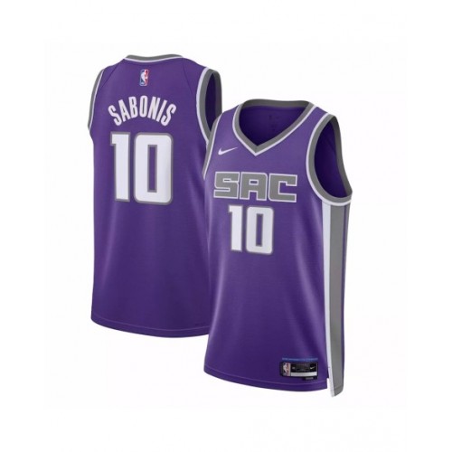 Men's Sacramento Kings Domantas Sabonis #10 Purple 2022/23 Swingman Jersey - Icon Edition