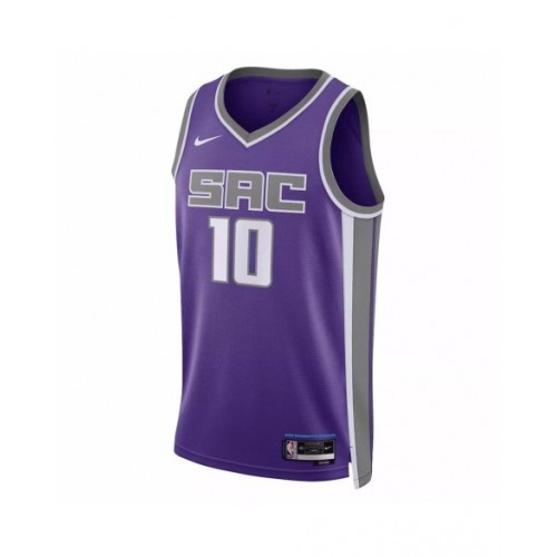 Men's Sacramento Kings Domantas Sabonis #10 Purple 2022/23 Swingman Jersey - Icon Edition