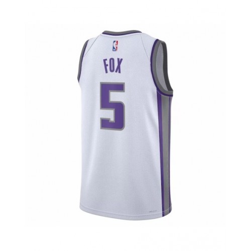 Men's Sacramento Kings De'Aaron Fox #5 White 22/23 Swingman Jersey - Association Edition