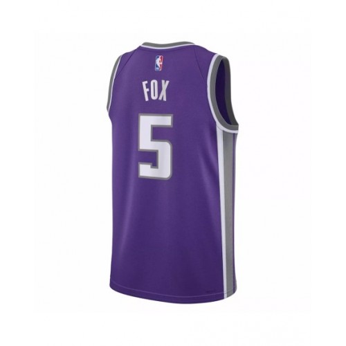 Men's Sacramento Kings De'Aaron Fox #5 Purple 2022/23 Swingman Jersey - Icon Edition