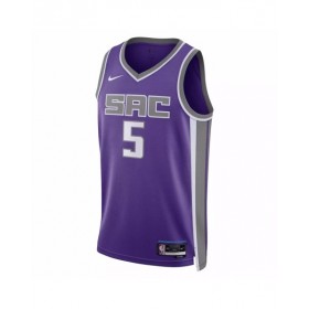 Men's Sacramento Kings De'Aaron Fox #5 Purple 2022/23 Swingman Jersey - Icon Edition