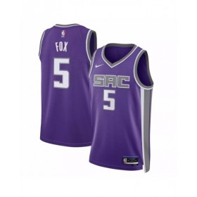 Men's Sacramento Kings De'Aaron Fox #5 Purple 2022/23 Swingman Jersey - Icon Edition