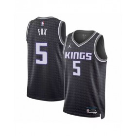 Men's Sacramento Kings De'Aaron Fox #5 Black 2022/23 Swingman Jersey - Statement Edition