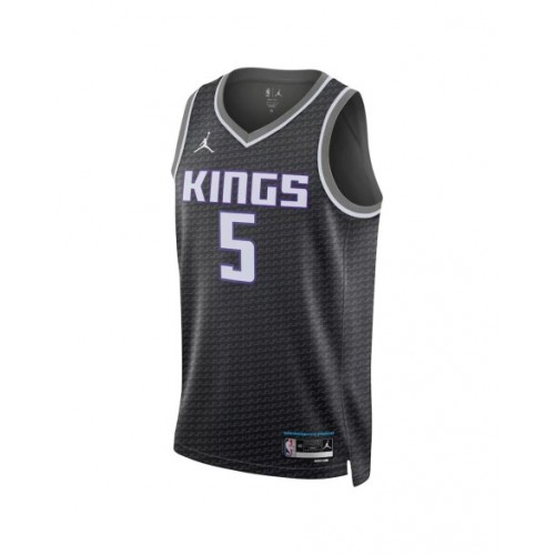 Men's Sacramento Kings De'Aaron Fox #5 Black 2022/23 Swingman Jersey - Statement Edition