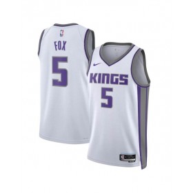 Men's Sacramento Kings De'Aaron Fox #5 White 22/23 Swingman Jersey - Association Edition