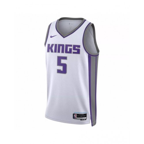 Men's Sacramento Kings De'Aaron Fox #5 White 22/23 Swingman Jersey - Association Edition