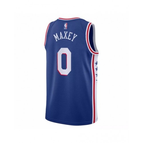 Men's Philadelphia 76ers Tyrese Maxey #0 Nike Royal 2022/23 Swingman Jersey - Icon Edition