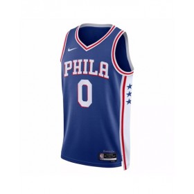 Men's Philadelphia 76ers Tyrese Maxey #0 Nike Royal 2022/23 Swingman Jersey - Icon Edition