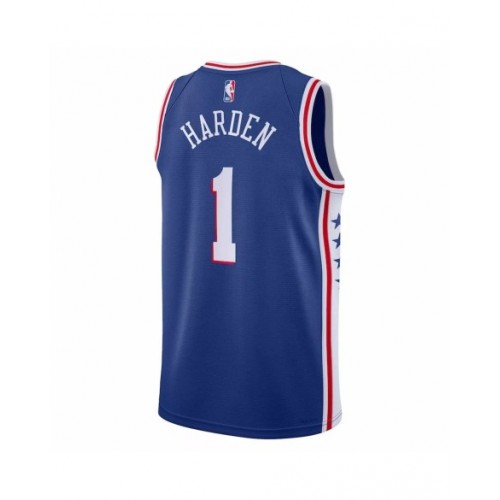 Men's Philadelphia 76ers James Harden #1 Nike Royal 2022/23 Swingman Jersey - Icon Edition