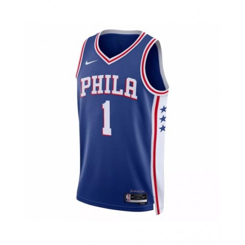 Men's Philadelphia 76ers James Harden #1 Nike Royal 2022/23 Swingman Jersey - Icon Edition