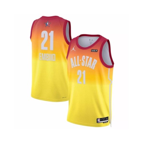 Men's Joel Embiid #21 Jordan Brand Orange 2023 NBA All-Star Game Swingman Jersey