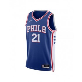 Men's Philadelphia 76ers Joel Embiid #21 Nike Royal 2022/23 Swingman Jersey - Icon Edition