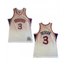 Men's Philadelphia 76ers Mitchell & Ness White Swingman NBA Jersey - Classic Edition