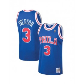 Men's Philadelphia 76ers Iverson #3 Mitchell & Ness Blue 1996/97 Swingman NBA Jersey