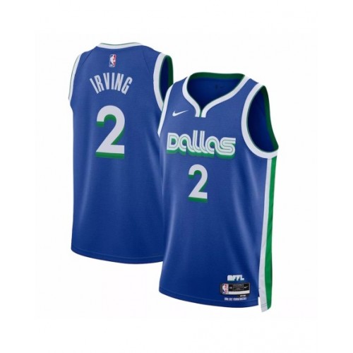 Men's Dallas Mavericks Kyrie Irving #2 Nike Blue 2022/23 Swingman Jersey - City Edition