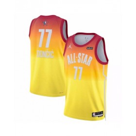 Men's Luka Doncic #77 Jordan Brand Orange 2023 NBA All-Star Game Swingman Jersey