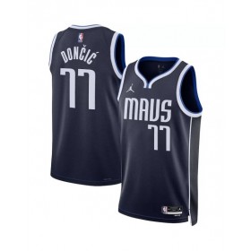 Men's Dallas Mavericks Luka Doncic #77 Jordan Brand Navy 2022/23 Statement Edition Swingman Jersey